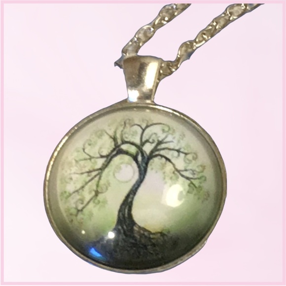 Tree of Life with Moon Necklace - Picture 3 of 10